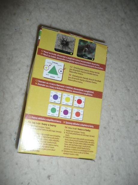 Naučné pexeso příroda anglicko - české tvary barvy, 