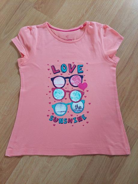 Tričko triko lupilu - oranžové,brýle, vel. 110-122, lupilu,110