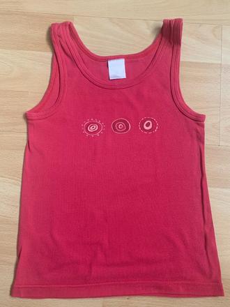 Malinové tílko & tričko streamline vel. 122/128, 122