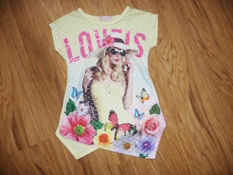 Triko s dívkou na 6-7l- vel.122, 122