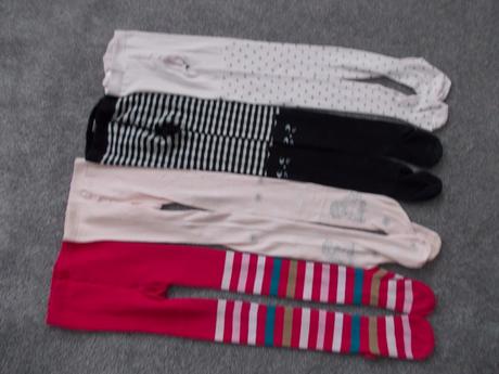 4x punčocháče / punčocháčky, vel.122/128, h&m,122