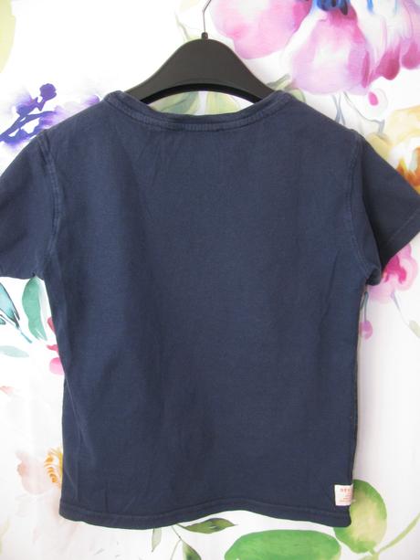 Tmavě modré bavlněné tričko s lebkou deeluxe, 128