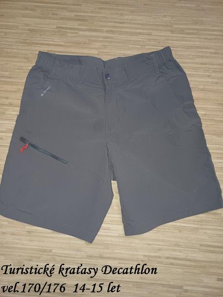 Kraťasy turistické vel.170-176, decathlon,170