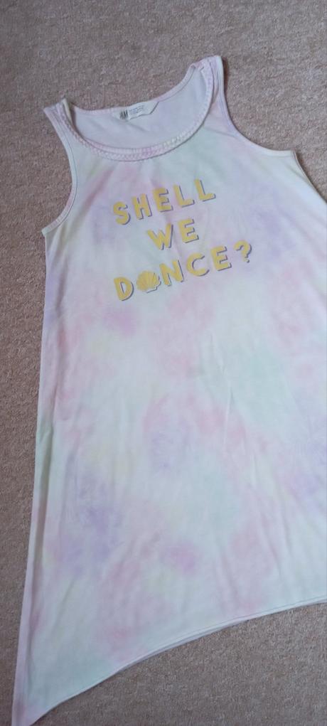 Šaty s dlouhými cípy zn."h&m" vel."134/140", h&m,134