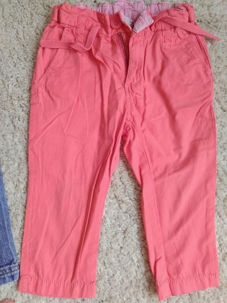 Vel.74, h&m, dětské, dívčí plátěné kalhoty, h&m,74