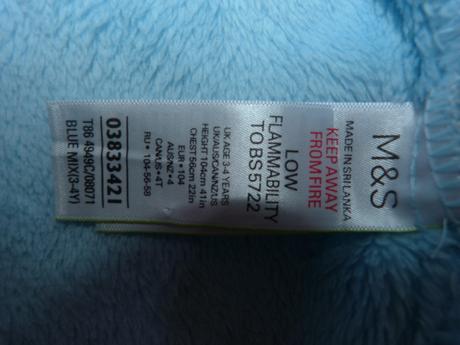 Frozen župan vel.104, marks & spencer,104