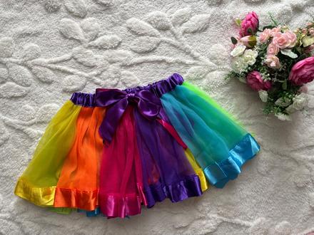 An28/ / sukně maškarní duhová - v.cca 4/6 let, 110