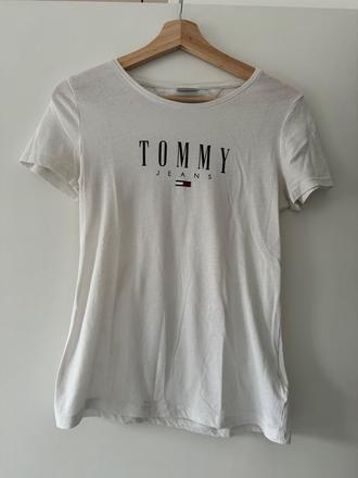 Bílé tričko tommy hilfiger vel.m / 38, tommy hilfiger,m