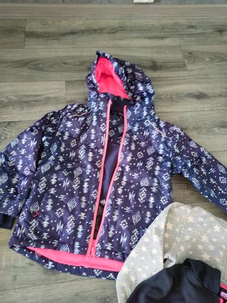 Zimní bunda, mix oblečení, 122–134