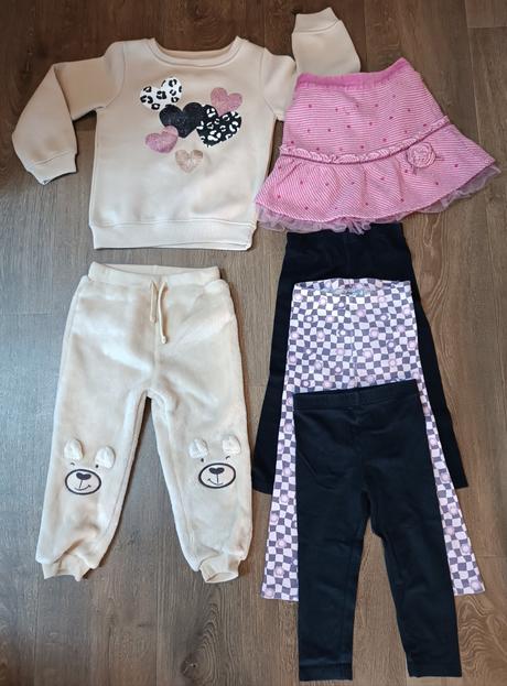 Dívčí set, vel. 98 , 6x oblečení, 86–98