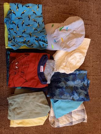 Balíček letního oblečení kluk 110/116, 104–116