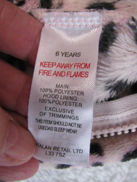 Fleecový jemný spací overal s kapucí, matalan,116