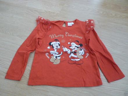Vánoční triko minnie 18m-3 roky, 92