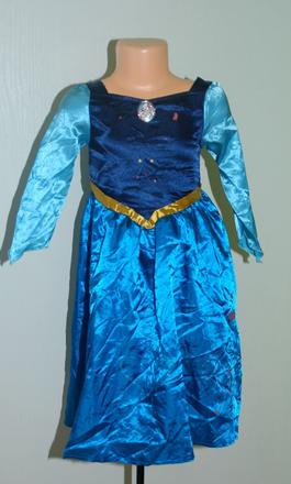 Karnevalové saténové šaty frozen anna, 