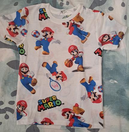 Tričko super mario, h&m,98