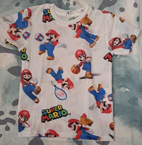 Tričko super mario, h&m,98