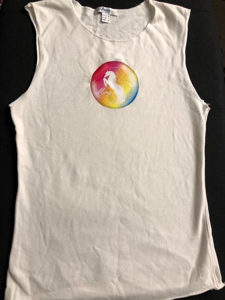 Mng bily top s koníčkem duha s, mango,s