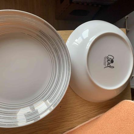 Porcelánové hluboké talíře, 