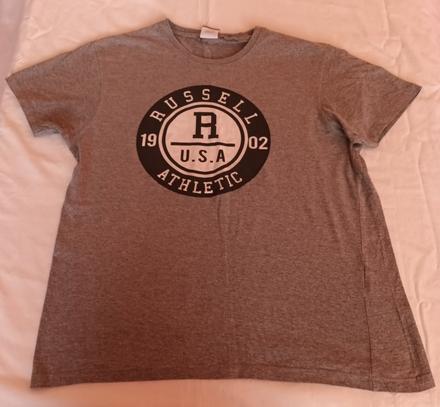 Chlapecké triko krátký rukáv světle šedé russell, s