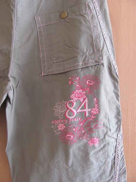 Khaki plátěné kalhoty, 140