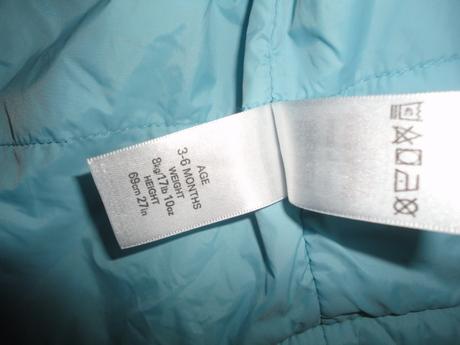 Slabší zimní/přechodvá bundička, vel. 3-6 měsíců, marks & spencer,68