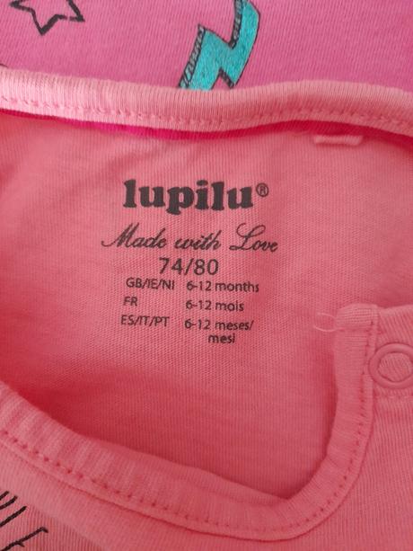 Překrásné růžové tričko s melounem na holčičku, lupilu,74