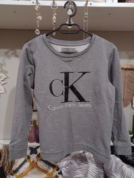 Šedá mikina calvin klein xs / 158-164, calvin klein,158