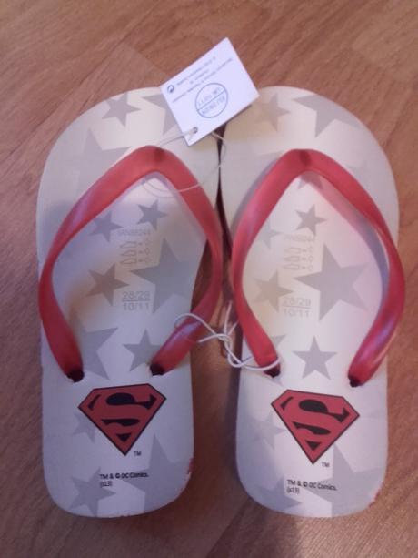 Žabky superman - nenosené 28/29, marvel,28