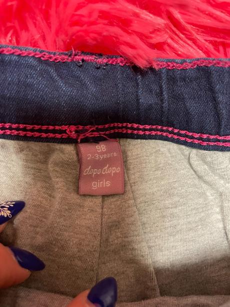 Dívčí zeteplené džíny dopodopo 98, dopodopo,98