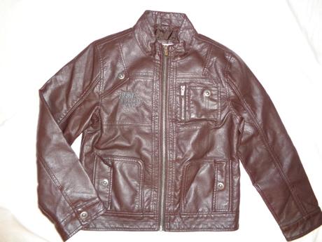 Luxusní čoko koženková bunda, c&a,146