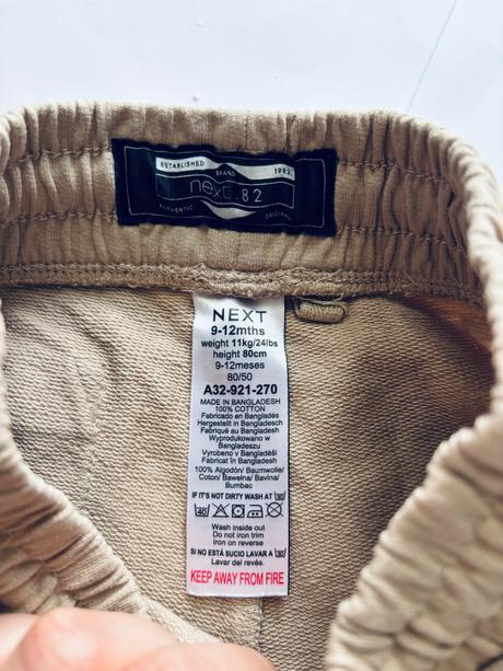 Kraťasy- v. 9/12 měs. next, next,80