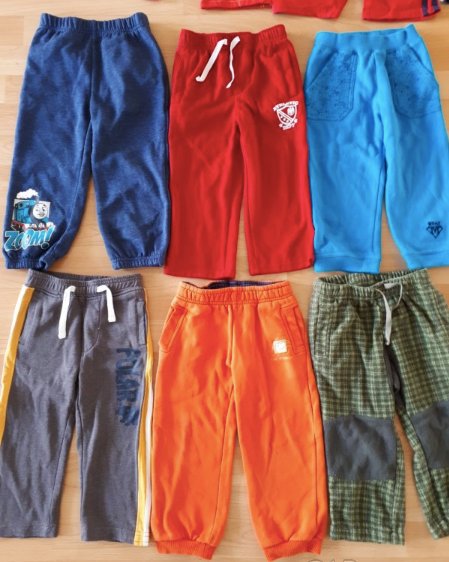 Tepláky, tepláčky, pěkný stav - vel. 92 - 98, wolf,92