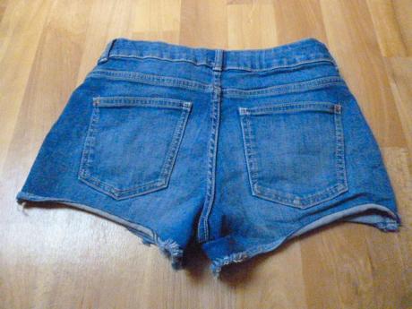 Elastické riflové kratasy 11-12, river island,56