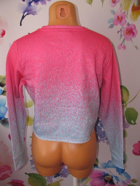 Crop top růžová mikina hype, 158