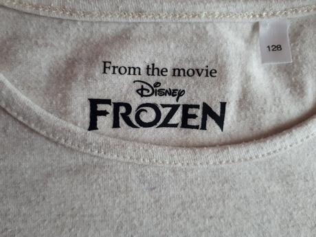 Měnící flitry tričko frozen, elsa - olaf, vel.128, disney,128