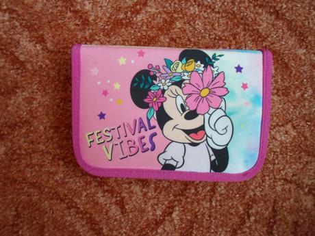 Růžové pouzdro penál minnie,