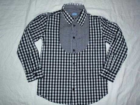 Exkluzivní černobílá kostičkovaná košile, f&f,140