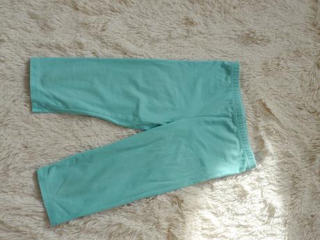 134/140 tyrkysove 3/4 leginy tchibo, tchibo,134