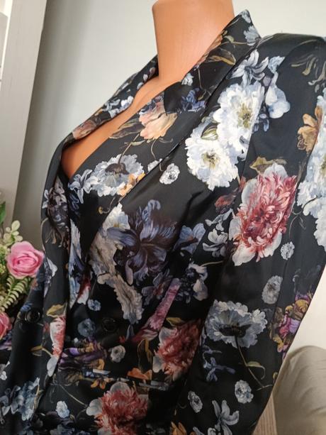 Květované sako, h&m,38