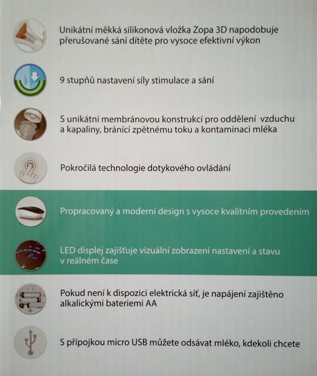Odsávačka zopa comfy pro zop081105, 