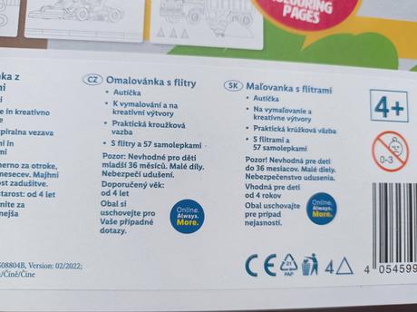 Omalovánky se samolepkami - crealando, 