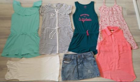 V 164 7ks overaly, šaty, topy, sukně, 158–170