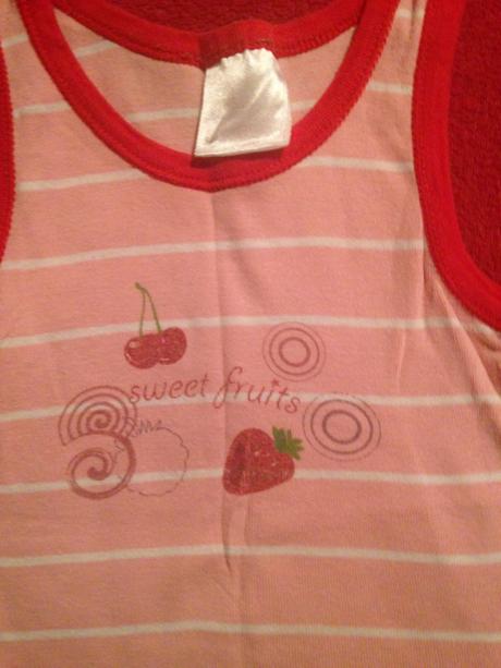 Dívčí tílko jahody, třešně, jahůdky a třešně, 86