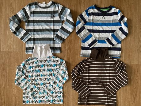 Chlapecký set 8ks - trika + roláky + tílka, 116