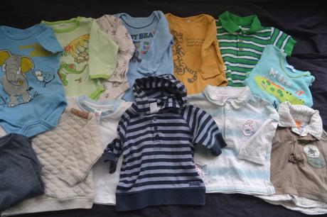 13x kojenecké oblečky na 3-6 měs.body..., 68–80