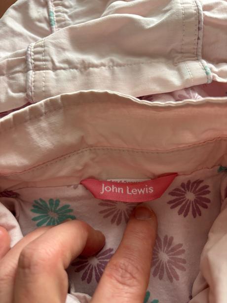 Růžový kabátek na jaro/podzim - v.4/5 let, john lewis,110