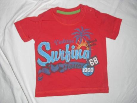 Komplet červeného trička a super riflíků, rebel,74