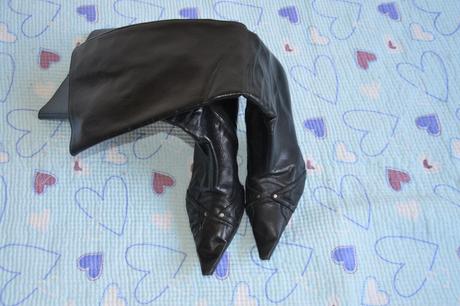 Italské kozačky s vysokým podpadkem, vel. 37, 37