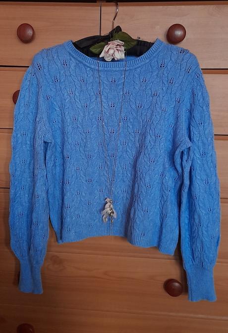 Only copánkový elegantní modrý svetřík, only,s