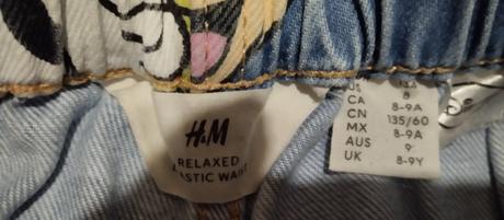 Džíny vel 134, h&m,134